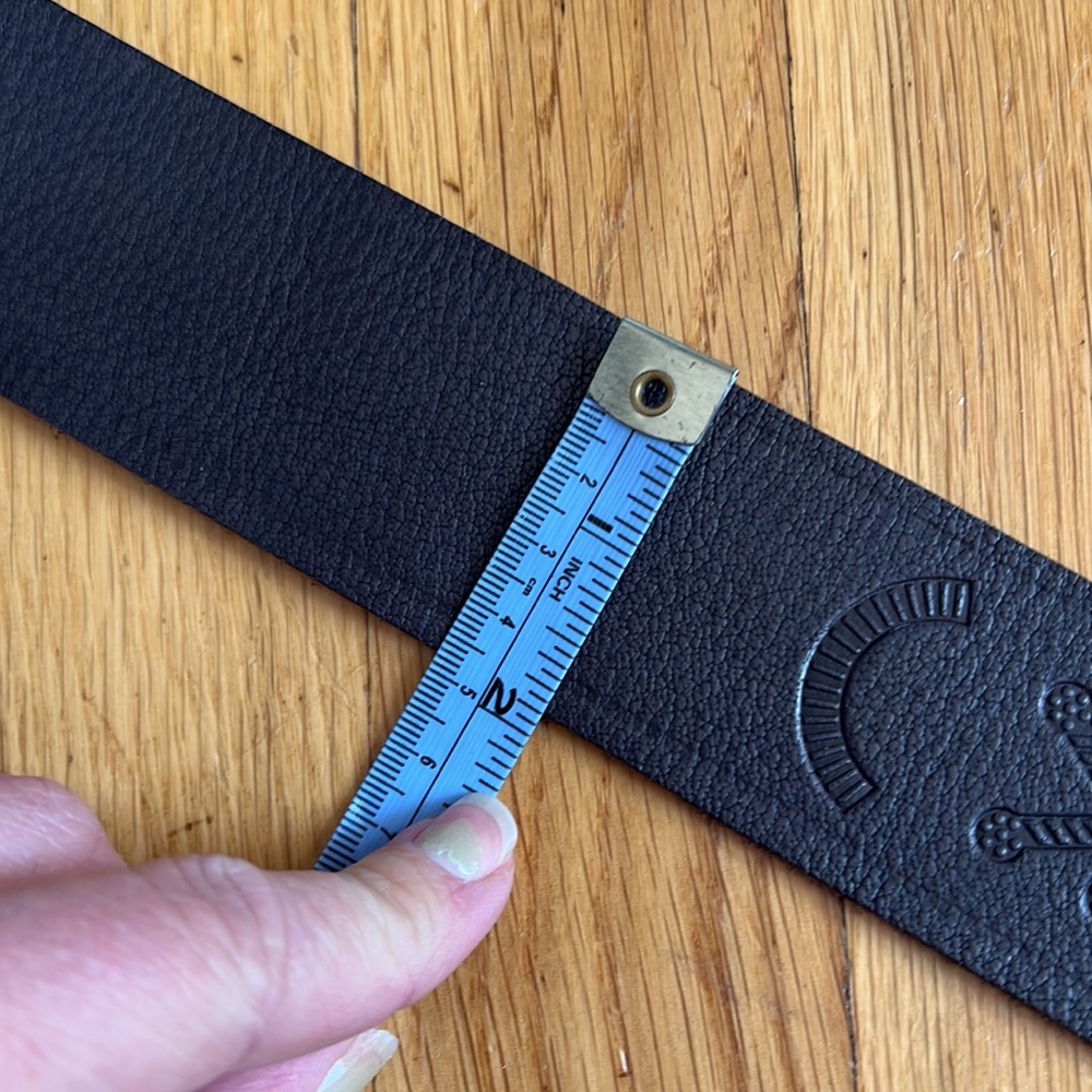 Free People Black Leather Belt with Silver Buckle - Picture 12 of 12